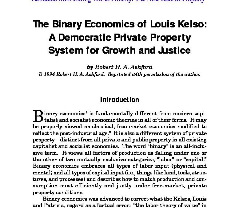 Binary Economics of Louis Kelso_CWP