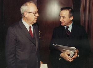 Sen. Russell Long and Norman Kurland
