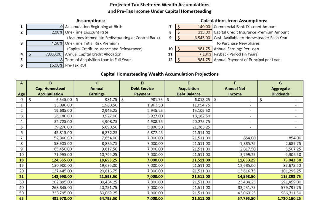 CHA Projected Wealth Accumulations